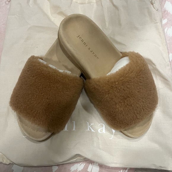 NWT JENNI KAYNE Shearling Slide Sandal Size 38 - Picture 5 of 7